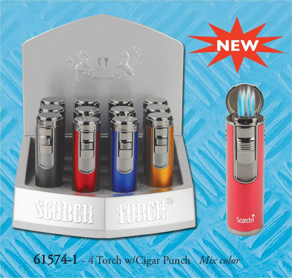 to932 Scorch Triple torch cigar punch