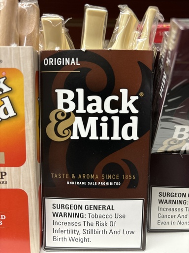 Black & Mild plastic tip