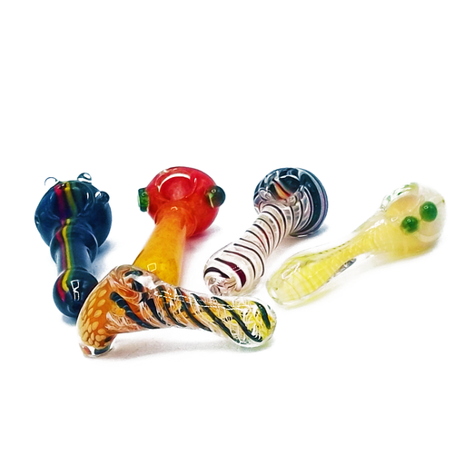 Glass pipe with assorted colors 24ct