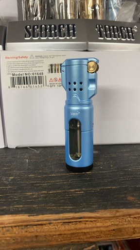 to526 Scorch Triple Flint Torch see thru butane